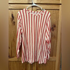 Forever French Bamboo Adult Pajamas Set Size Women’s Red Striped Pjs